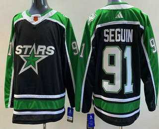 Men's Dallas Stars #91 Tyler Seguin Black 2022 Reverse Retro Authentic Jersey,We sell and wholesale Men's Dallas Stars #91 Tyler Seguin Black 2022 Reverse Retro Authentic Jersey on line form chian!